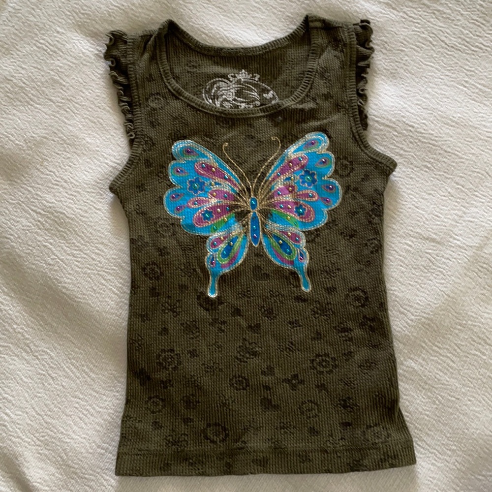 Children’s place butterfly tank top size 5/6